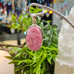 Rhodonite Sterling Silver Pendant