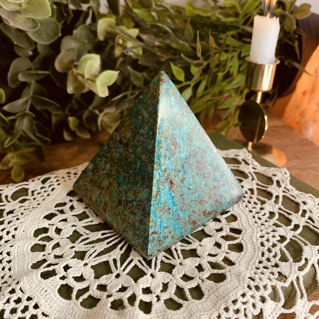 Chrysocolla Pyramid