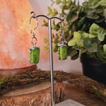 Nephrite Jade Sterling Silver Earrings