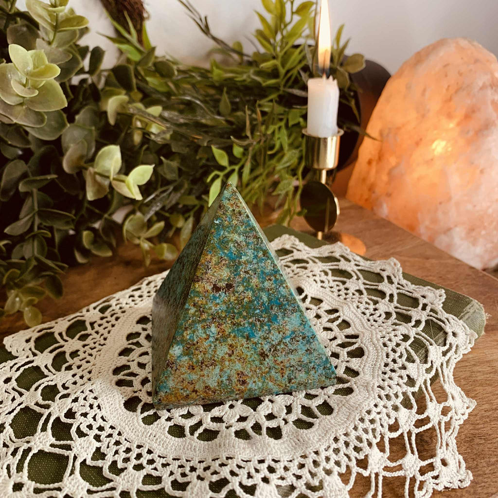 Chrysocolla Pyramid