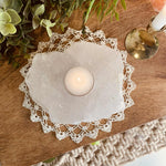 Clear Quartz Tealight Candle