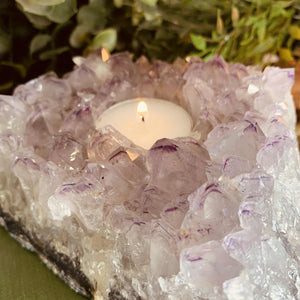 Amethyst Candle Holder