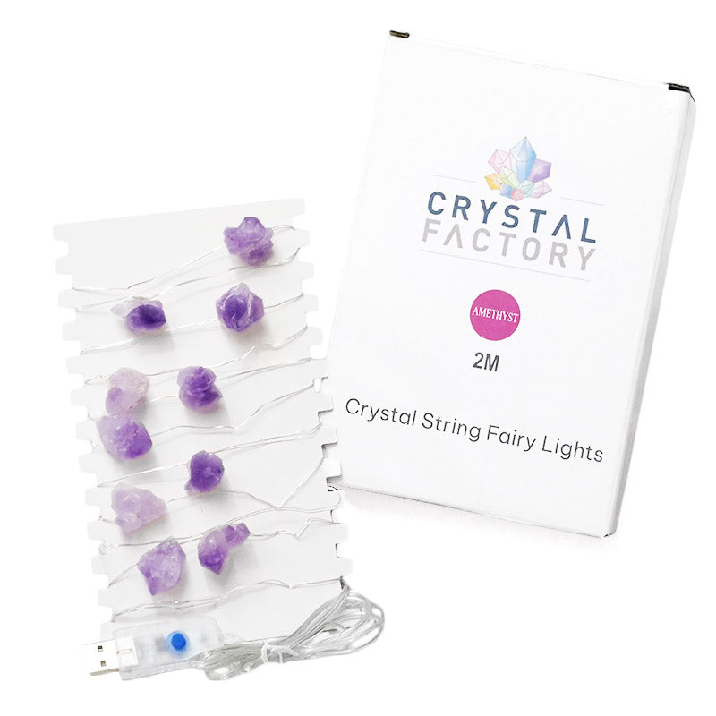 Amethyst Crystal Fairy lights