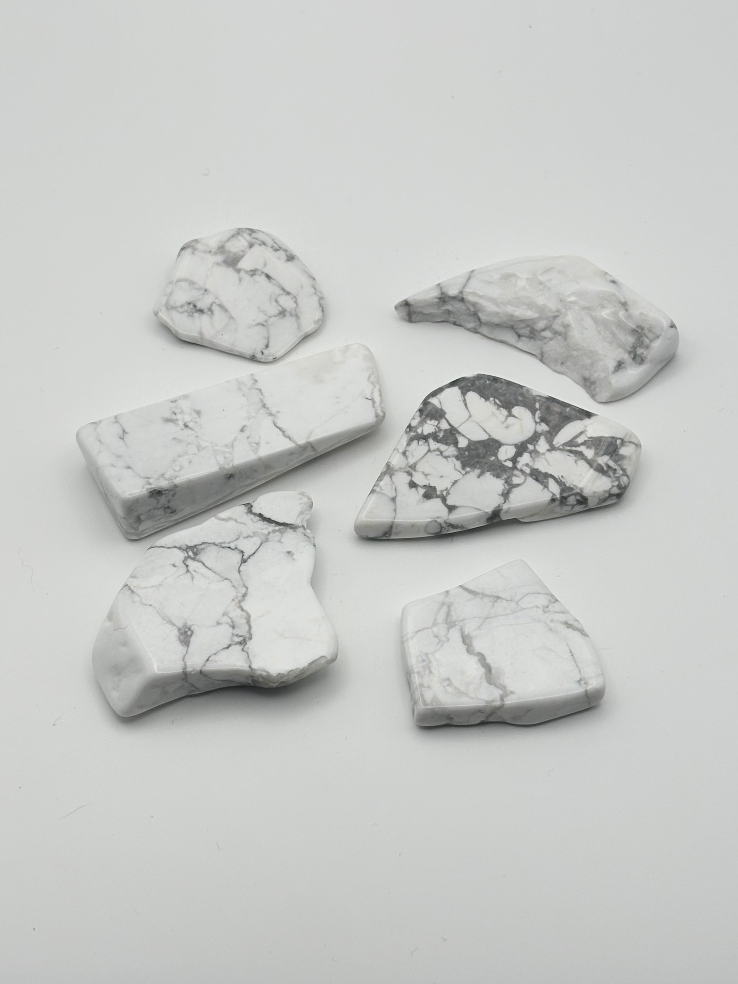 White Howlite Slab Piece