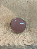 Round Rose Quartz Ring