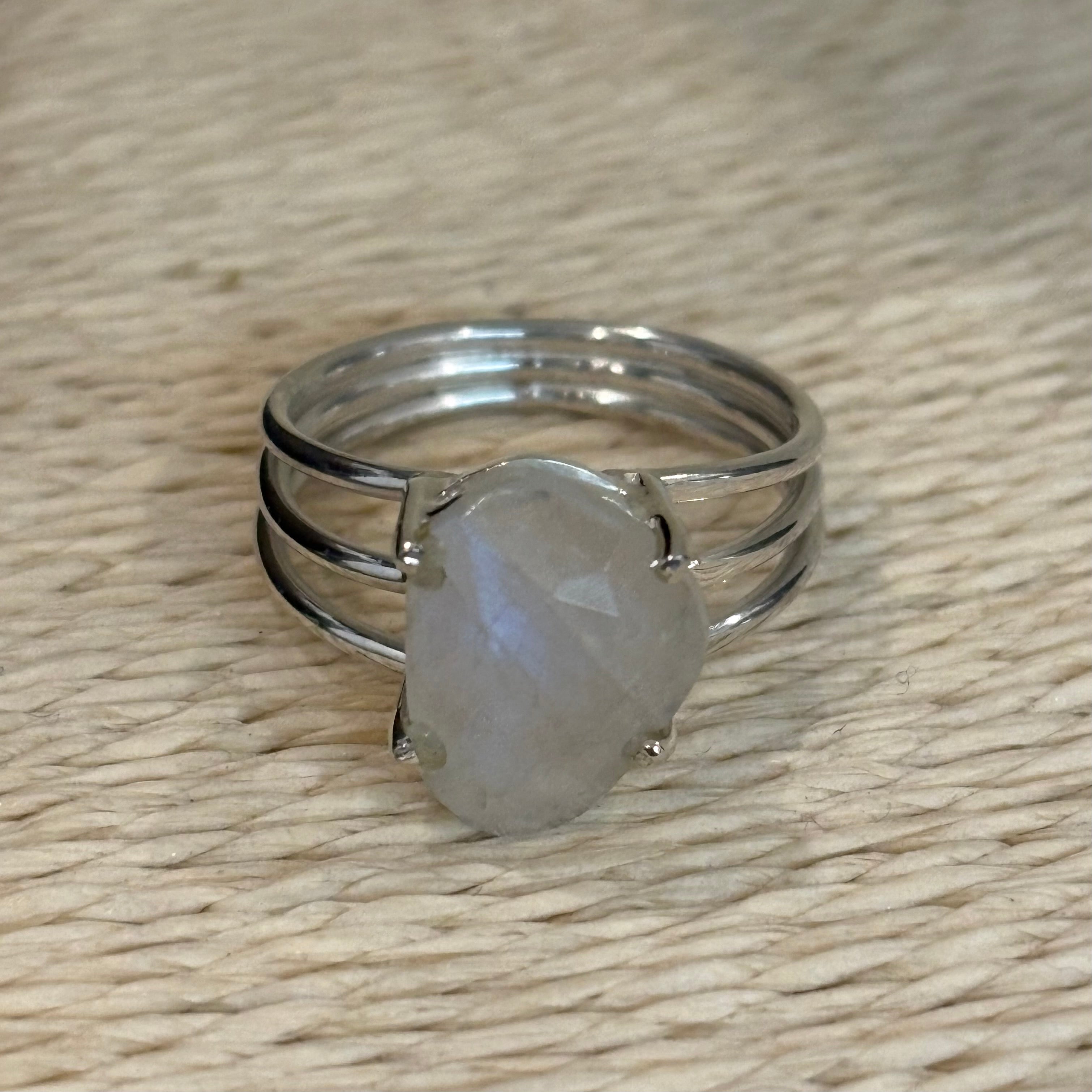 Moonstone Rough Ring