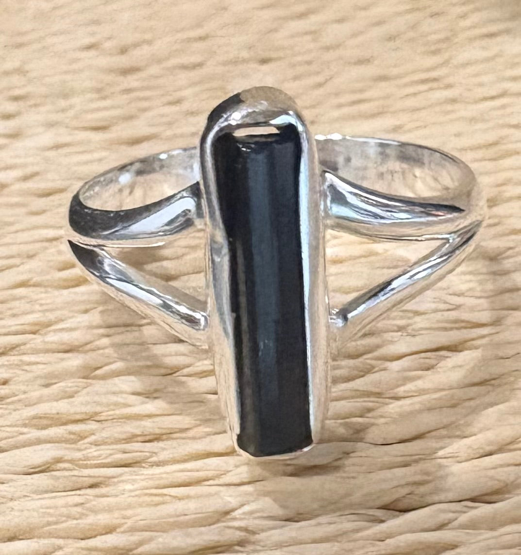Rectangle Tourmaline Ring