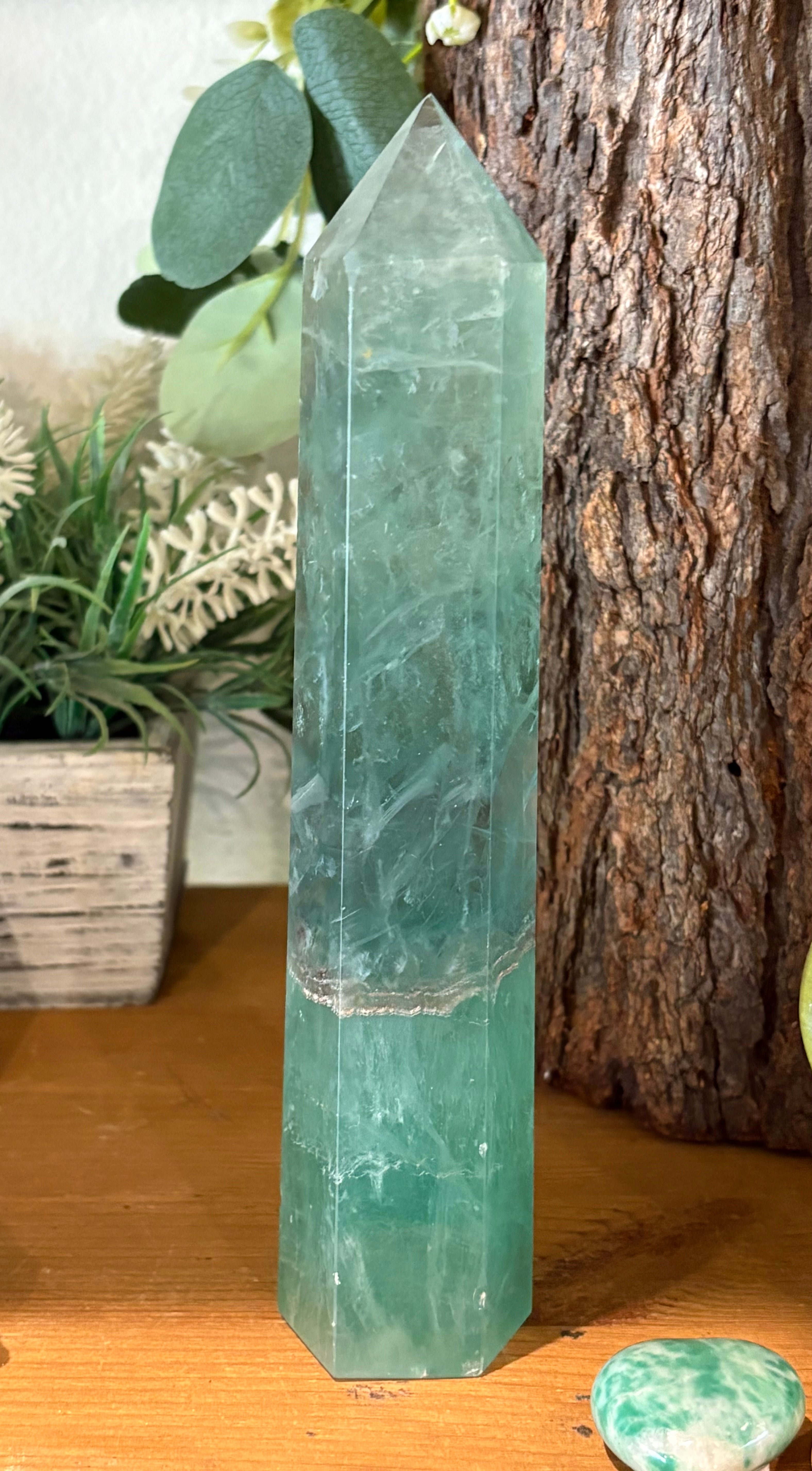 19.5cm Green Fluorite Generator