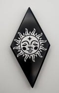 Black Obsidian Etched Diamond