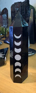 Moon Phase Obsidian Generator 9cm