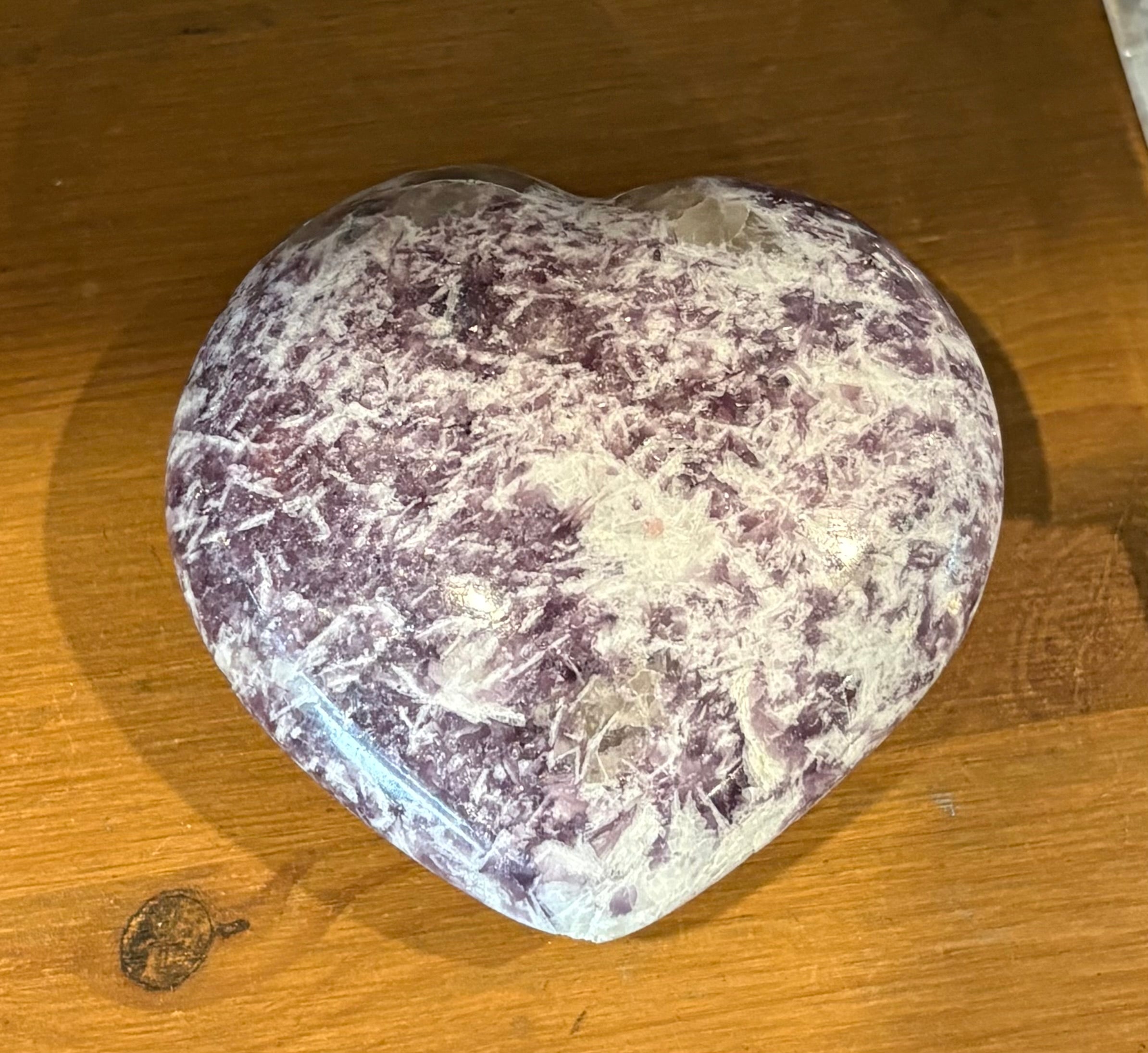 Lepidolite Heart 7cm
