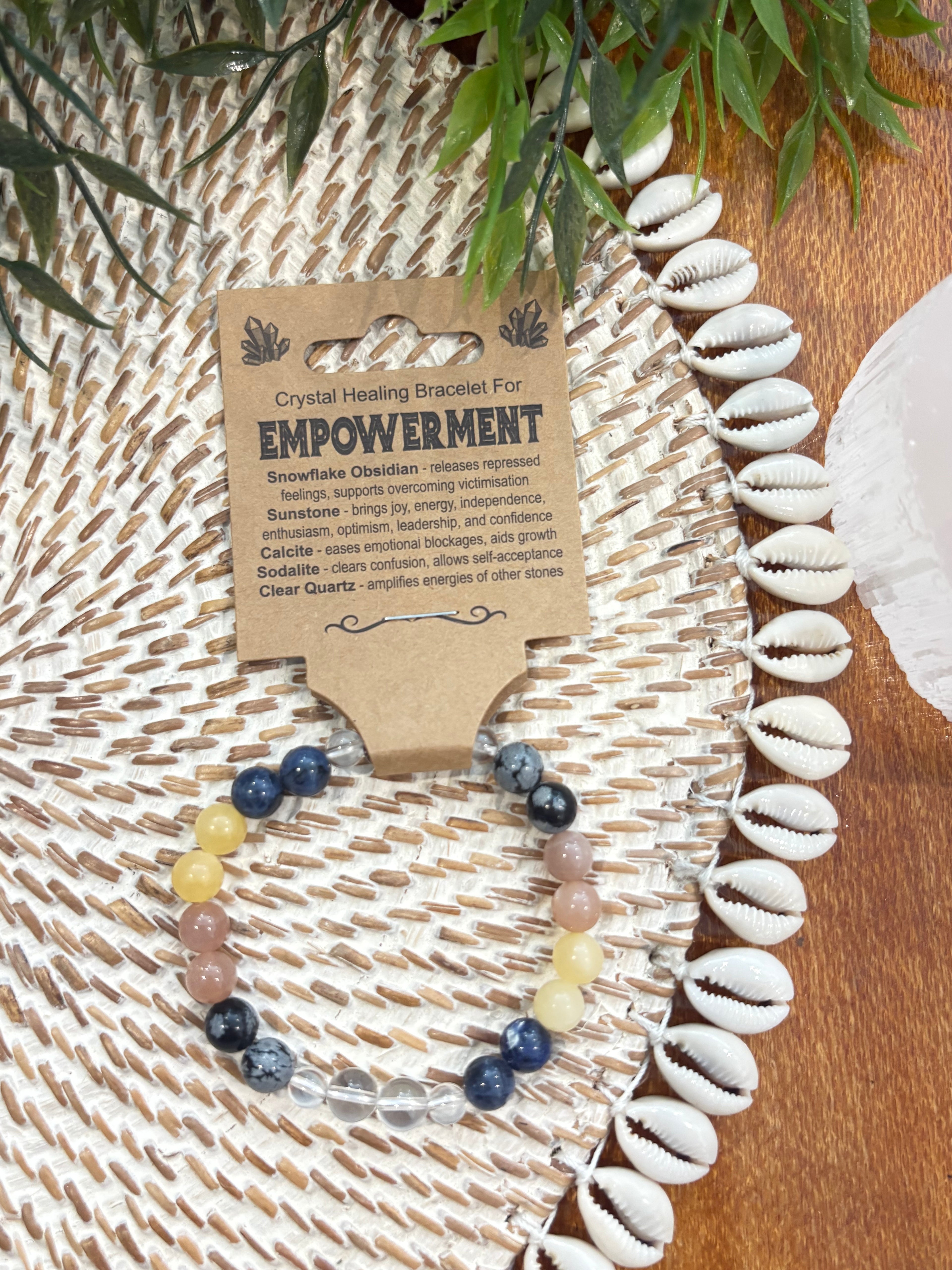 Empowerment Crystal Bead Bracelet