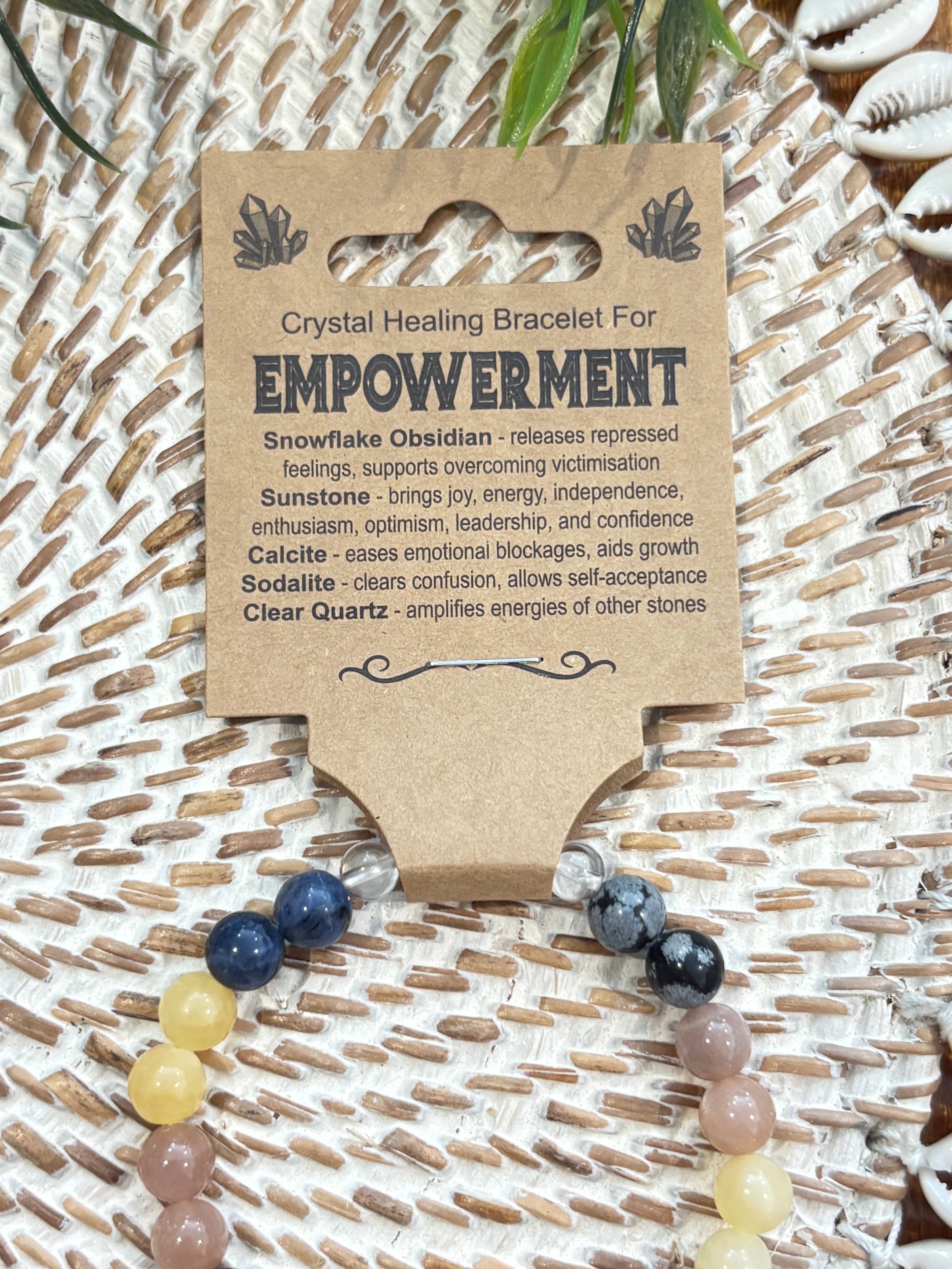 Empowerment Crystal Bead Bracelet
