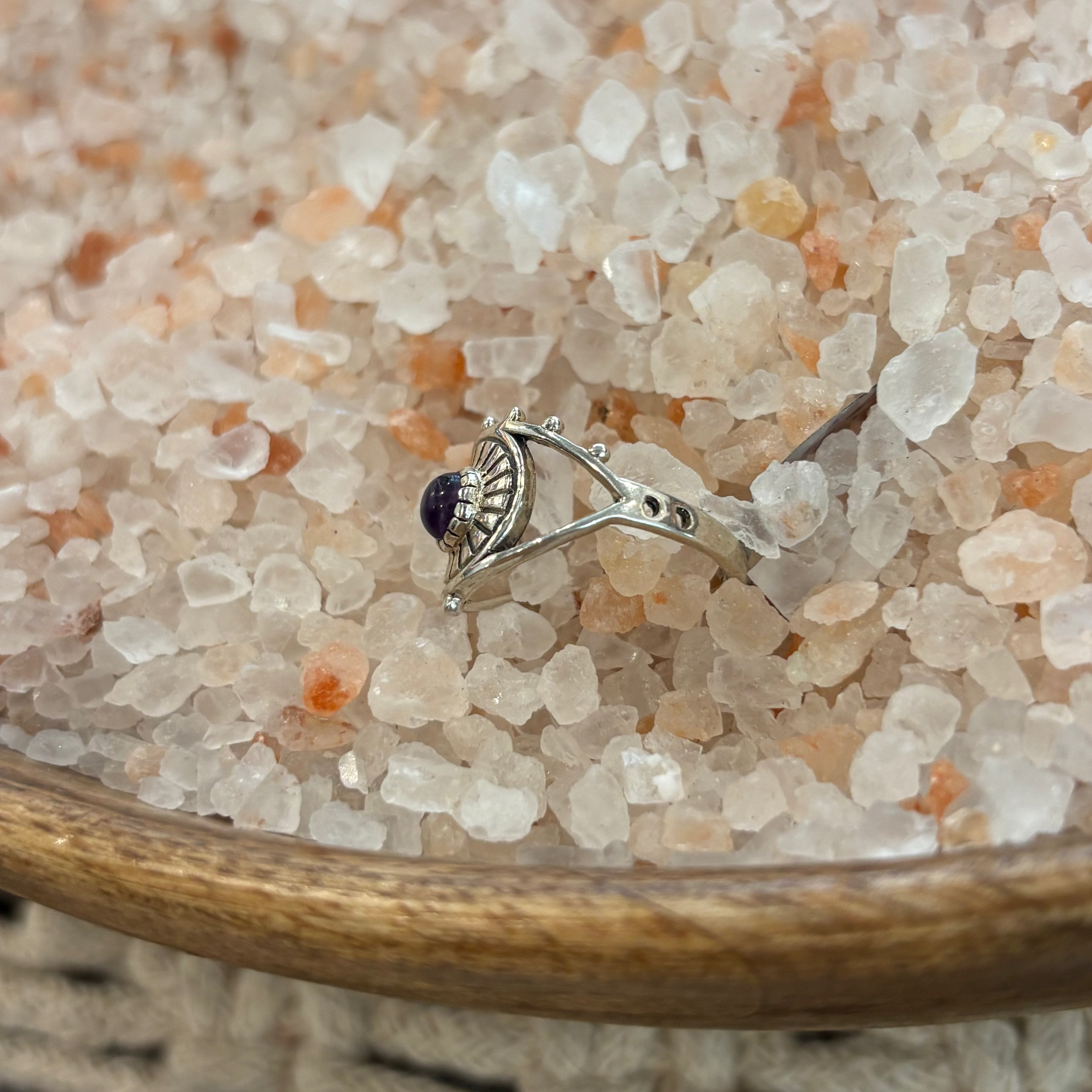 Amethyst Eye Sterling Silver Ring