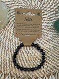 Iolite Crystal Bead Bracelet