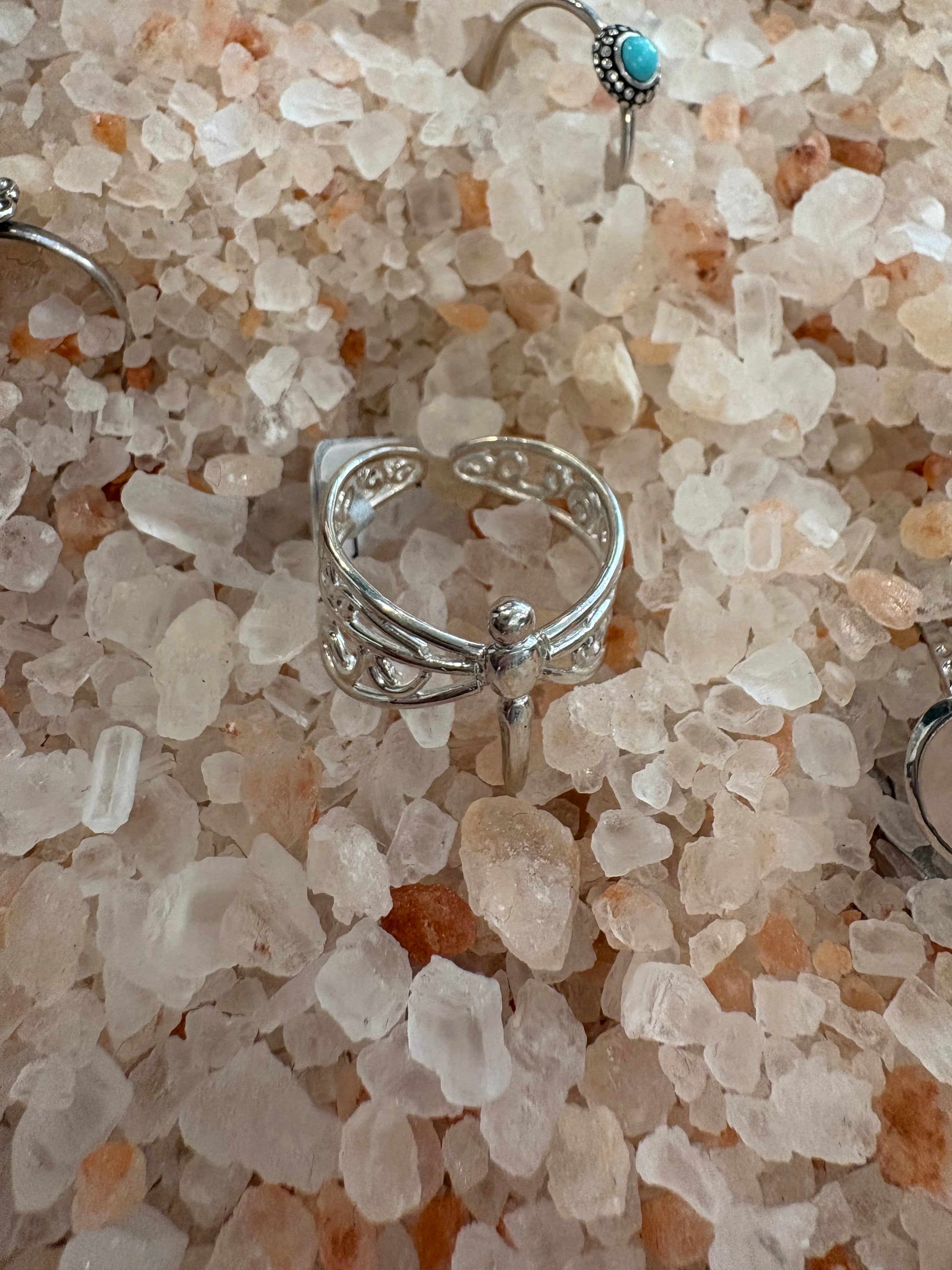 Dragonfly Silver Ring