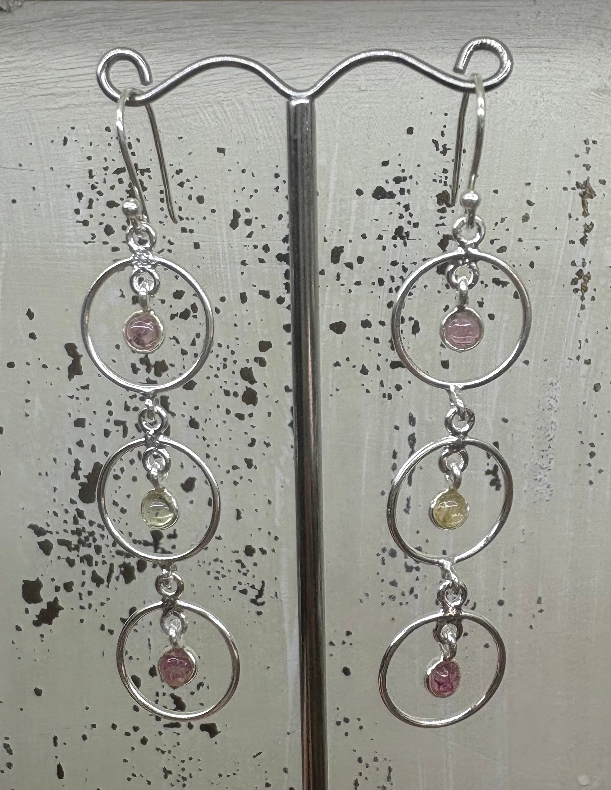Coloured Tourmaline Earrings