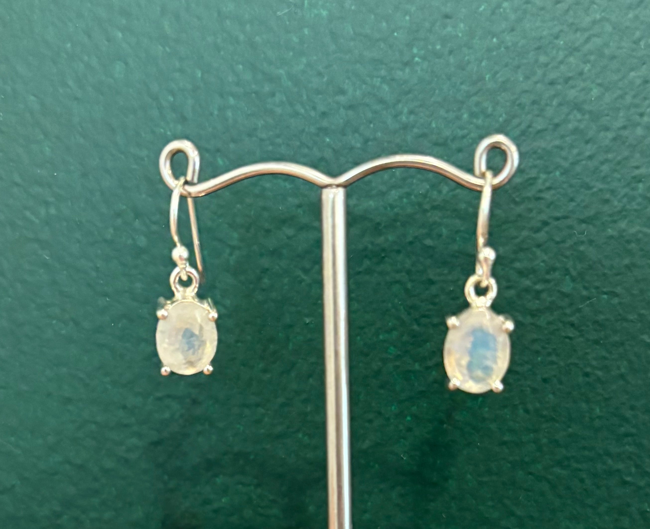 Moonstone Silver Earrings