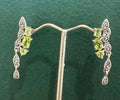 Silver and Peridot Earrings