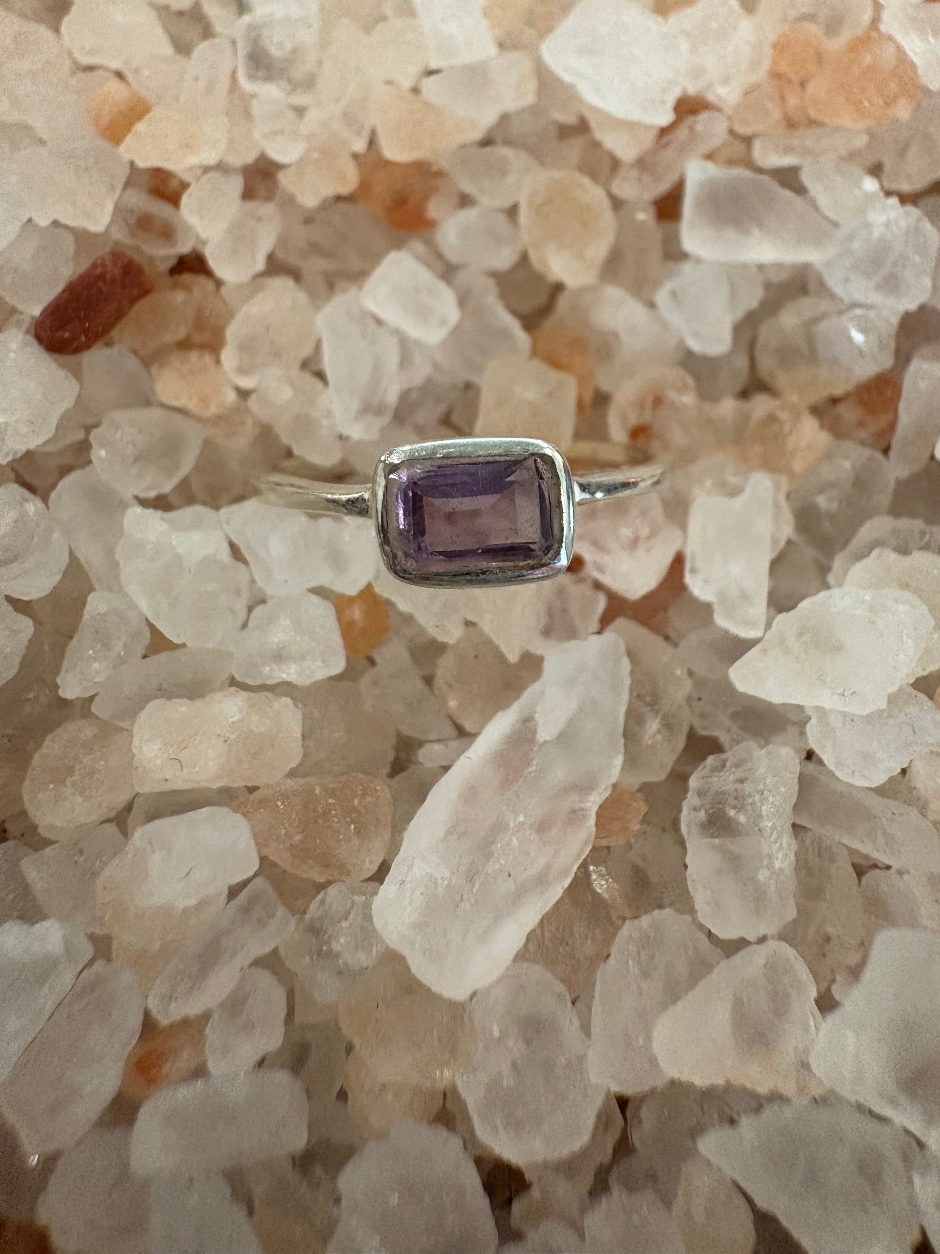 Brazilian Amethyst Silver Ring