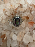 Mystic Quartz Oval Silver Ring