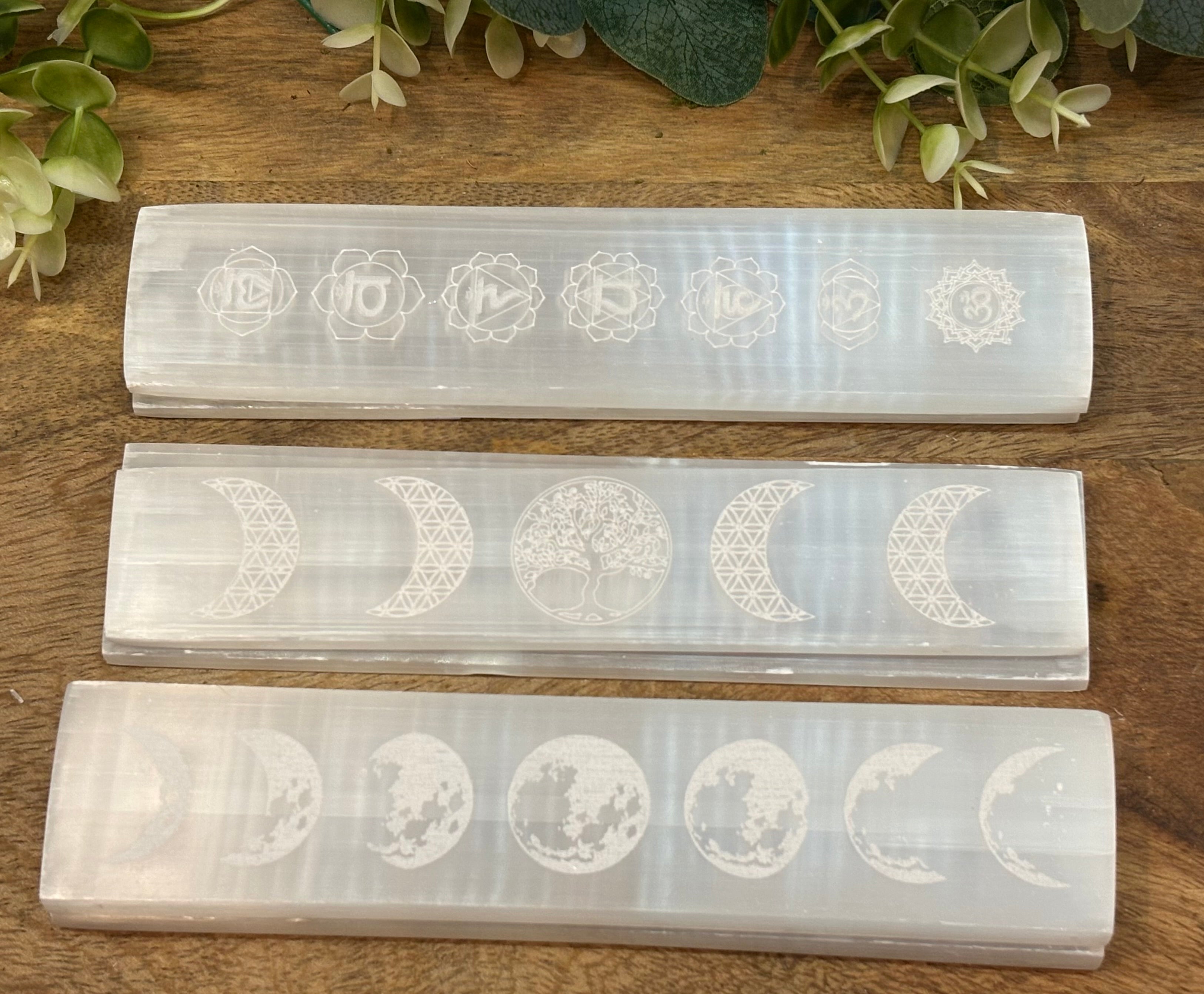 Selenite Slab (Etched)
