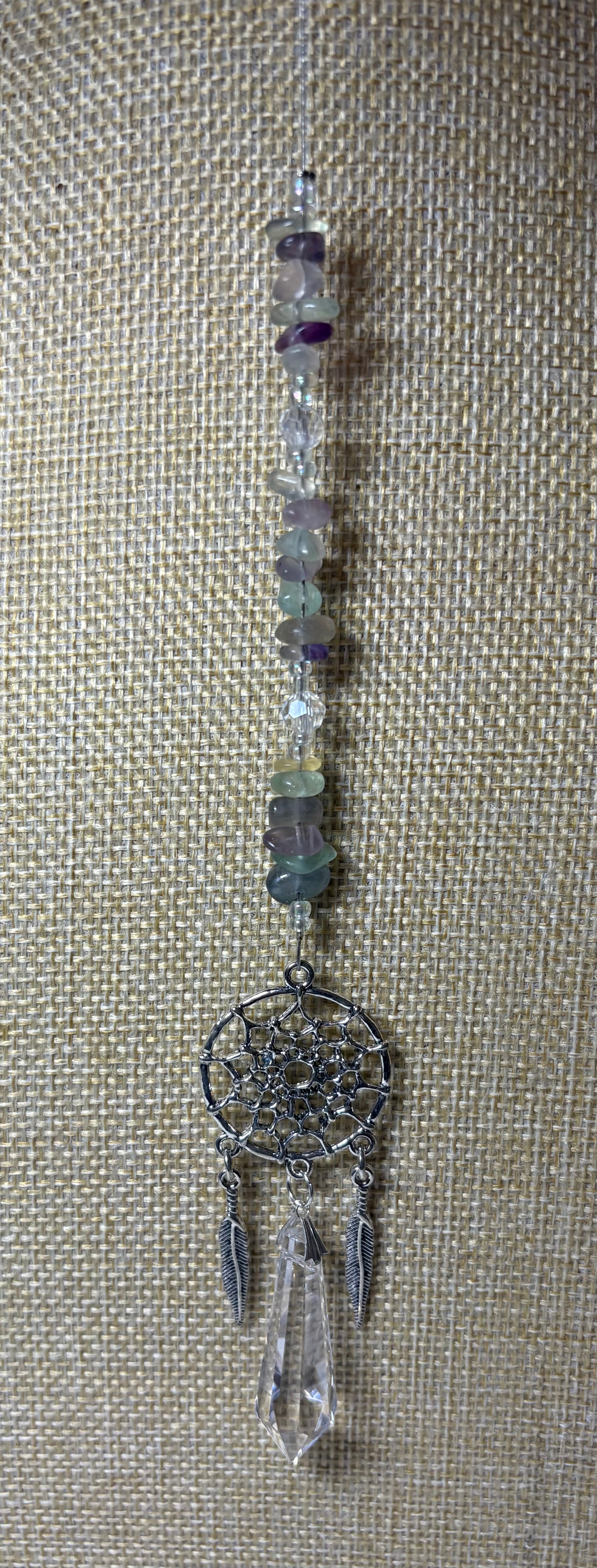 Small Silver Dream Catcher Sun Catcher