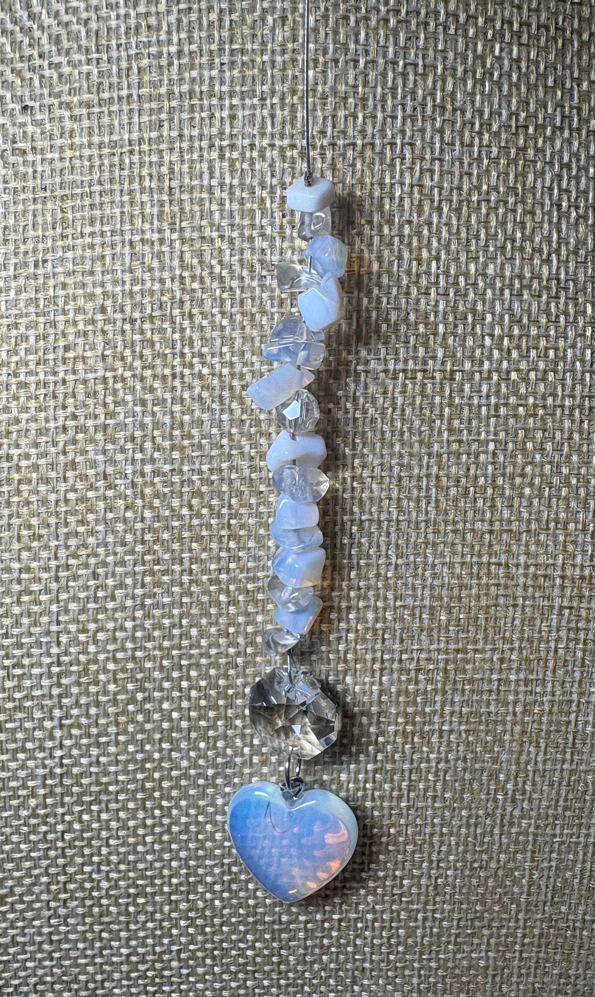 Small Crystal Heart Sun Catcher