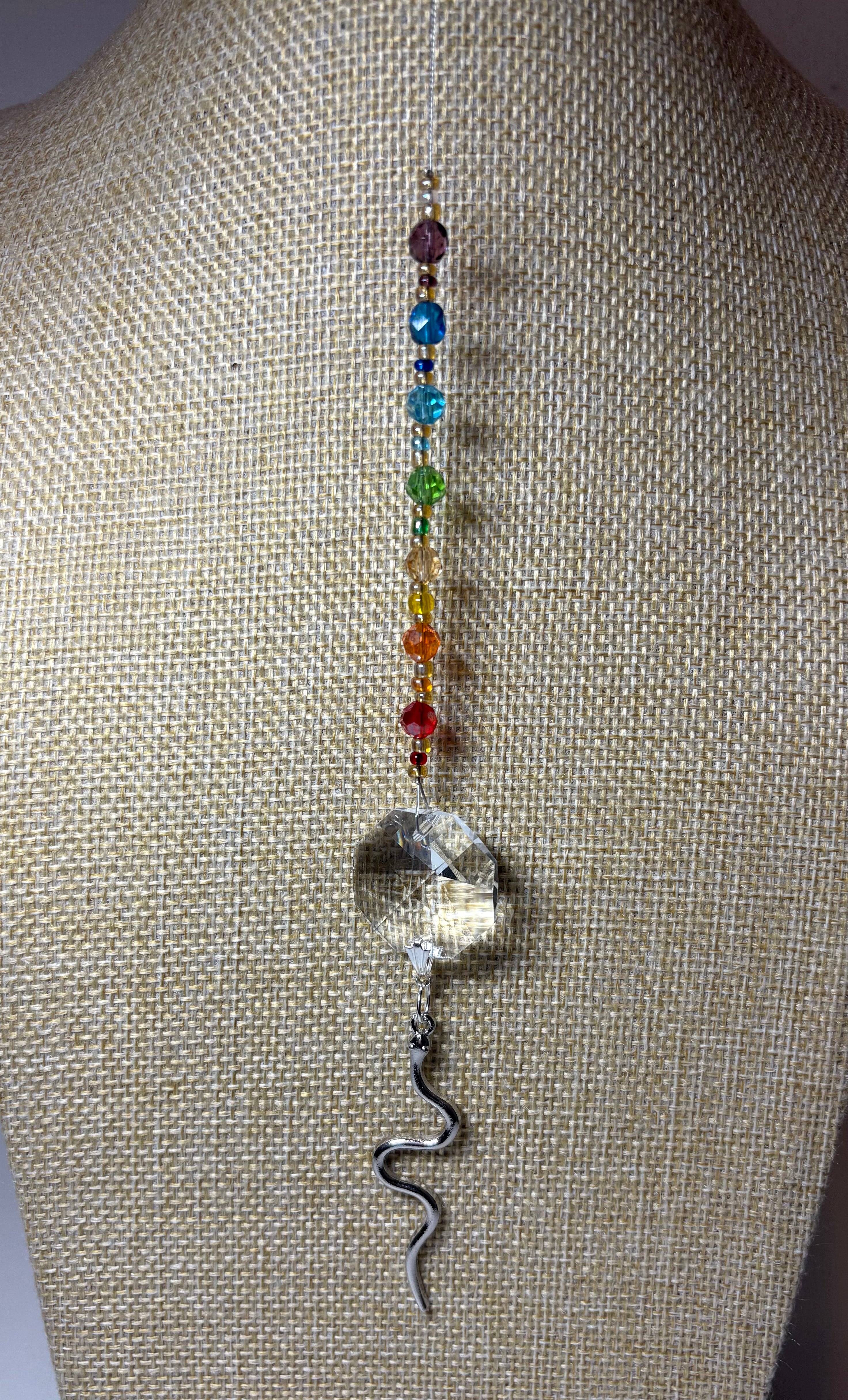 Silver Snake Sun Catcher