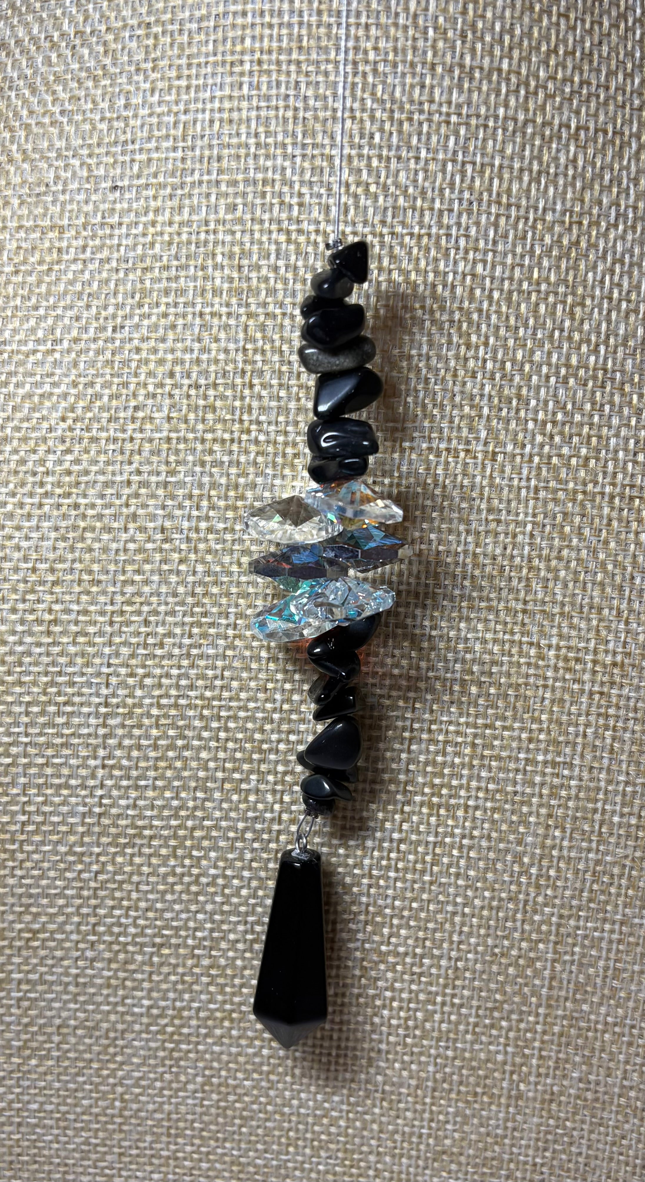 Terminated Point with Small Beads Sun Catcher