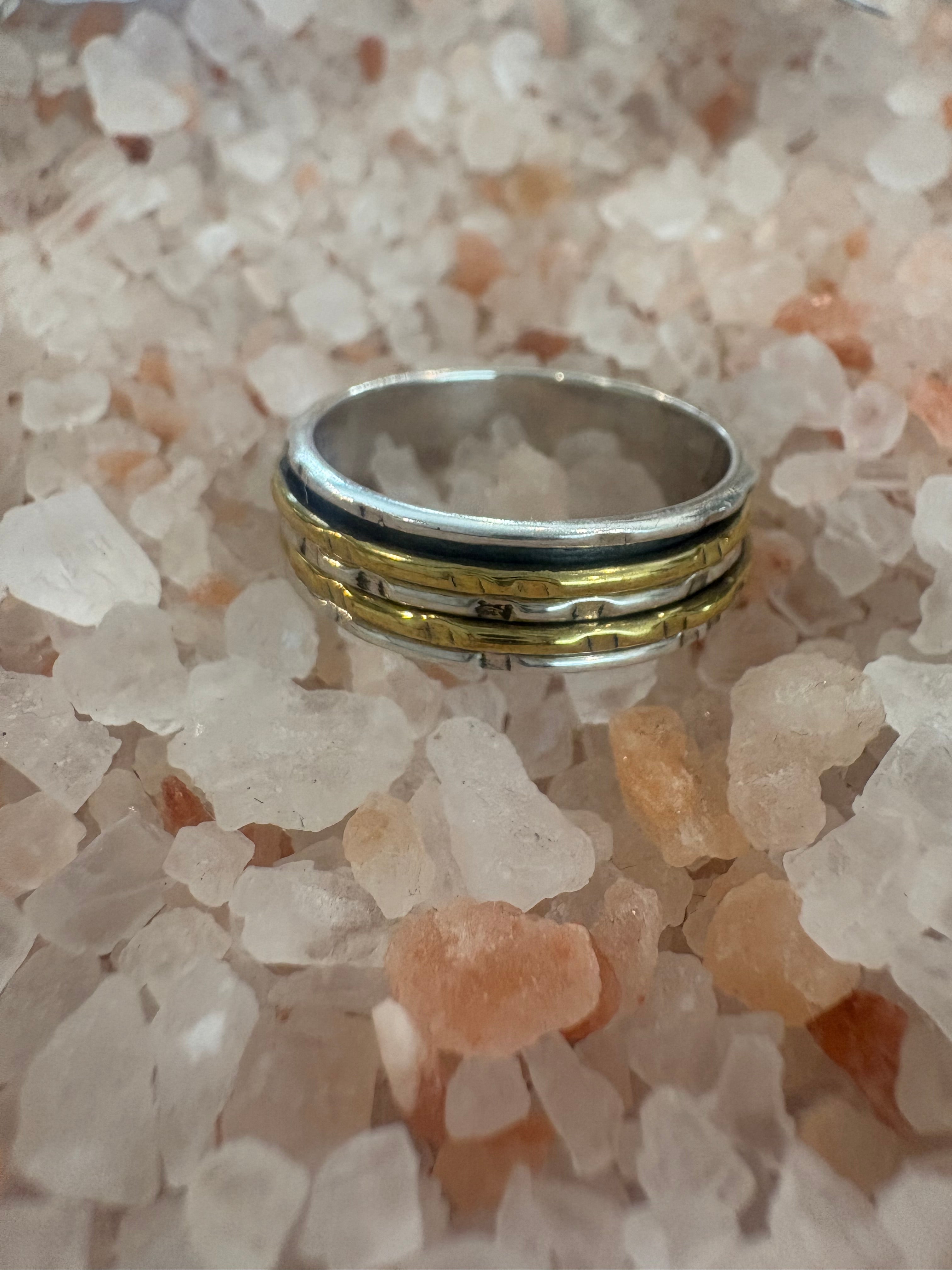 3 Ring Spinner Ring Size 9