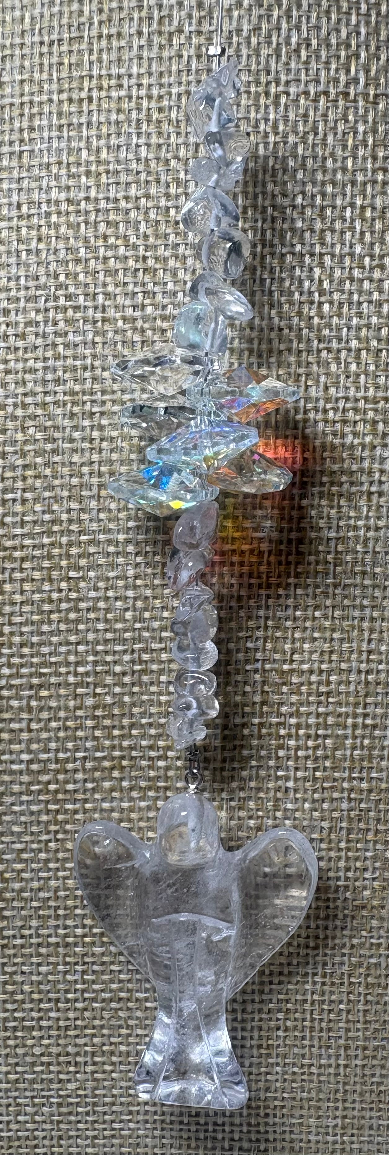 Large Crystal Angel Sun Catcher