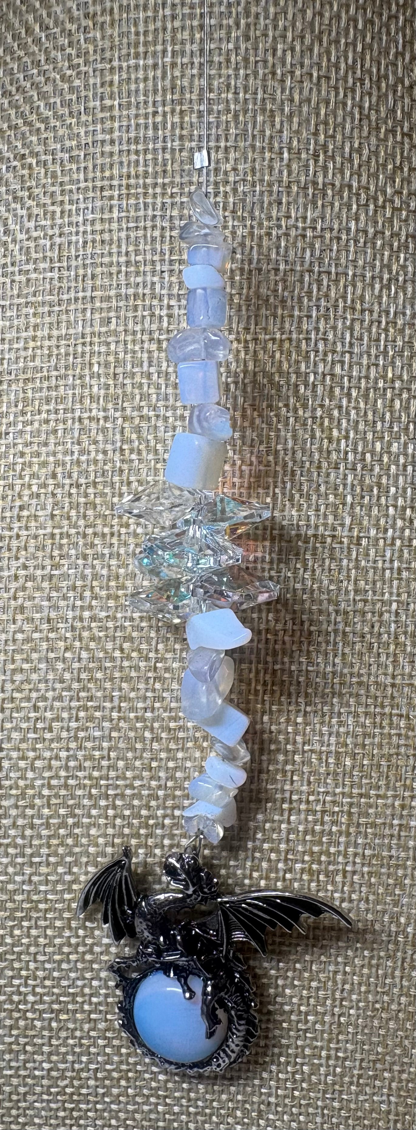 Silver Dragon and Crystal Sun Catcher