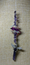 Silver Cherub Holding Crystal Sun Catcher