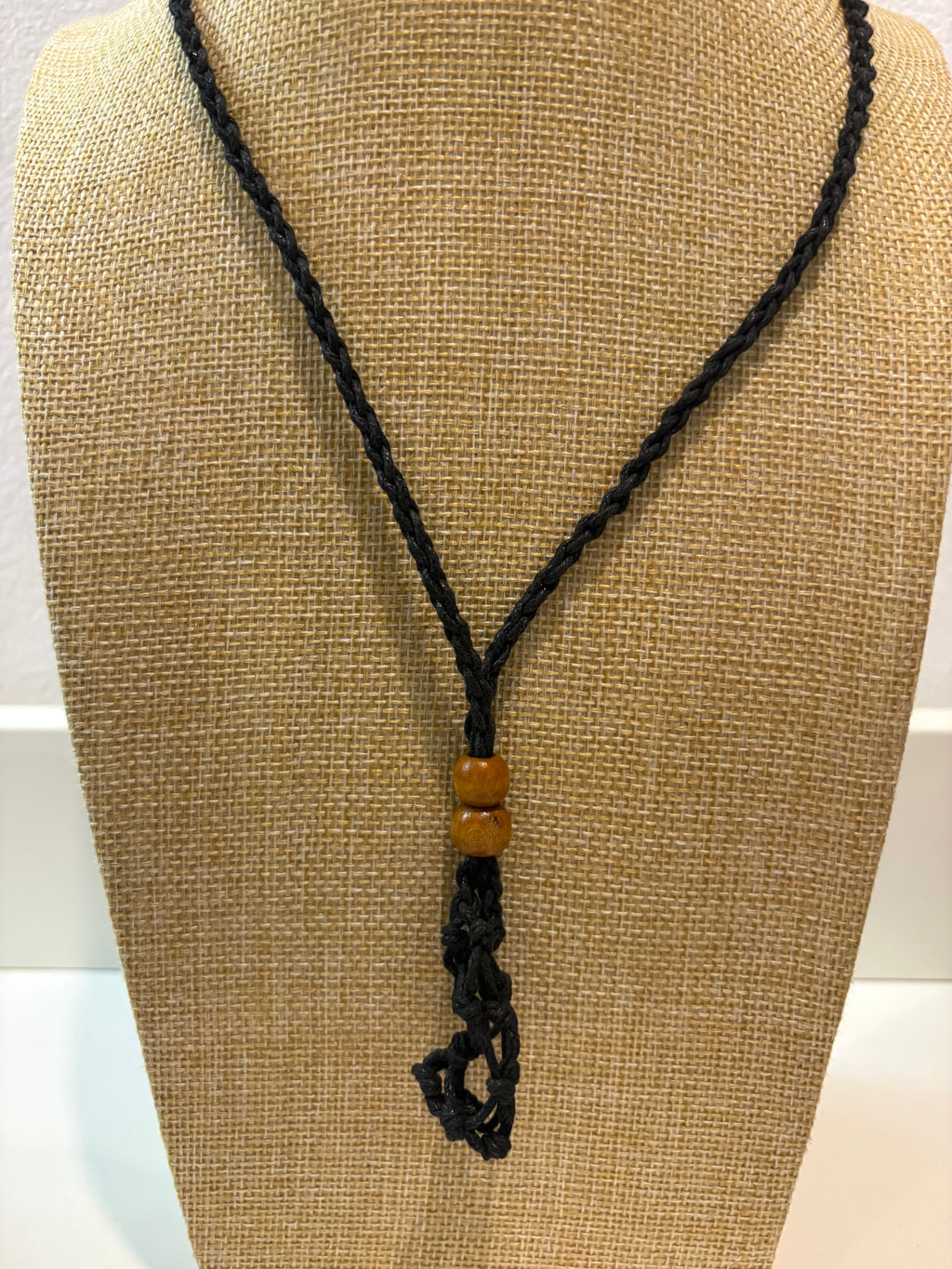 Macrame Crystal Holder Necklace