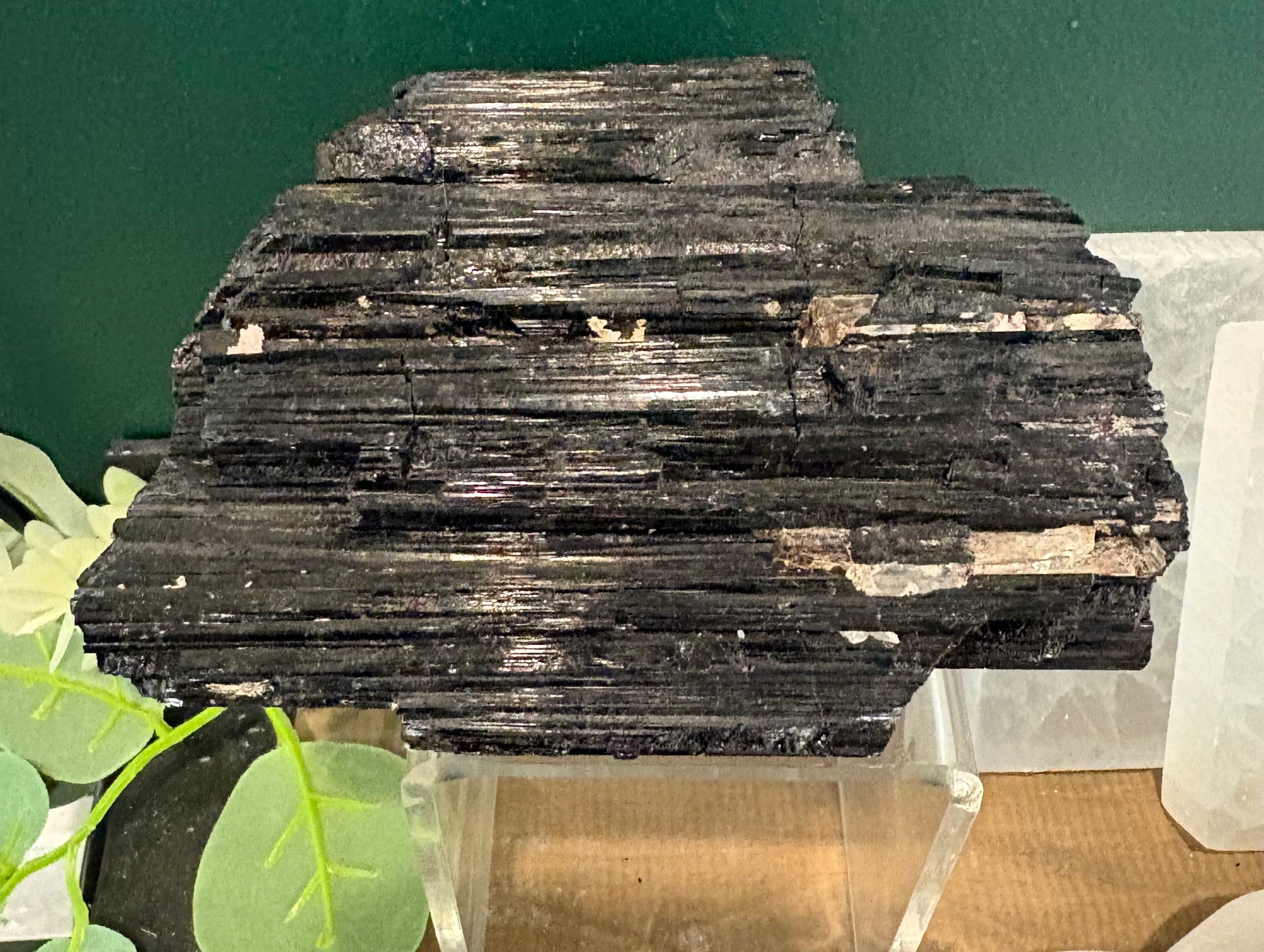 Black Tourmaline Small Log (A)