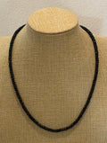 Black Tourmaline Faceted Sterling Silver Necklace