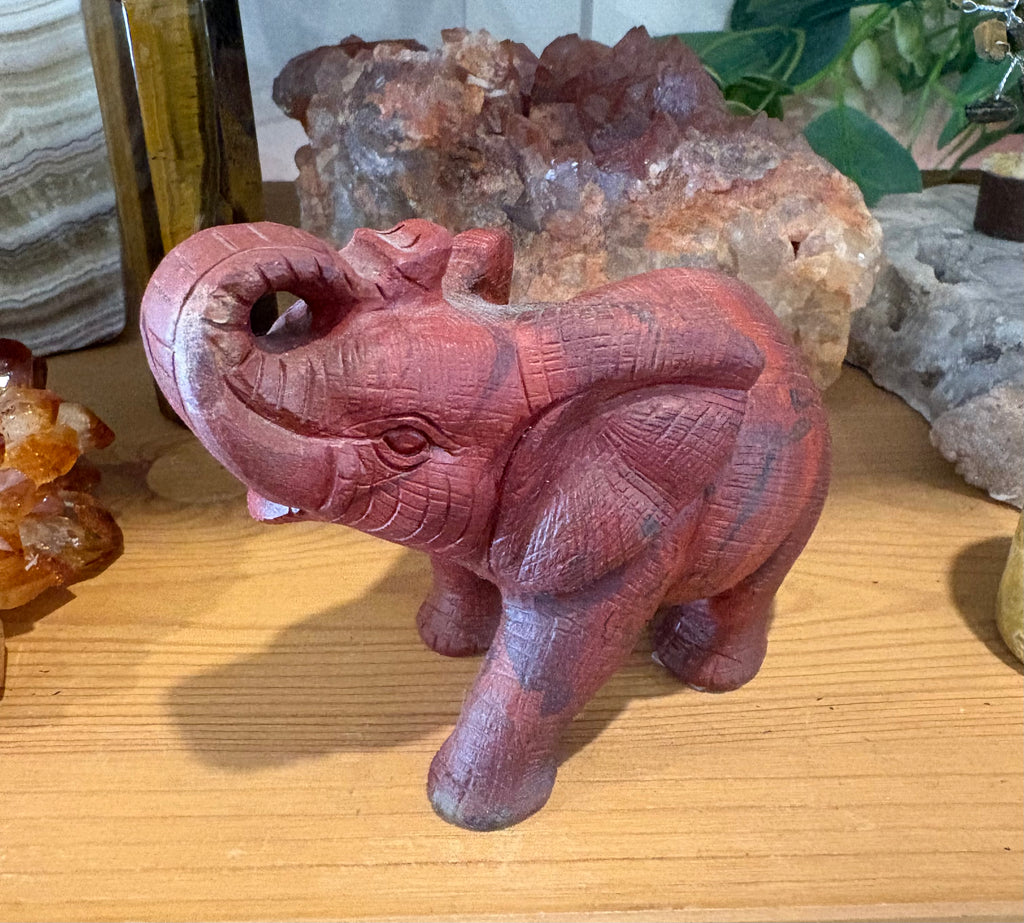 Red Jasper Elephant