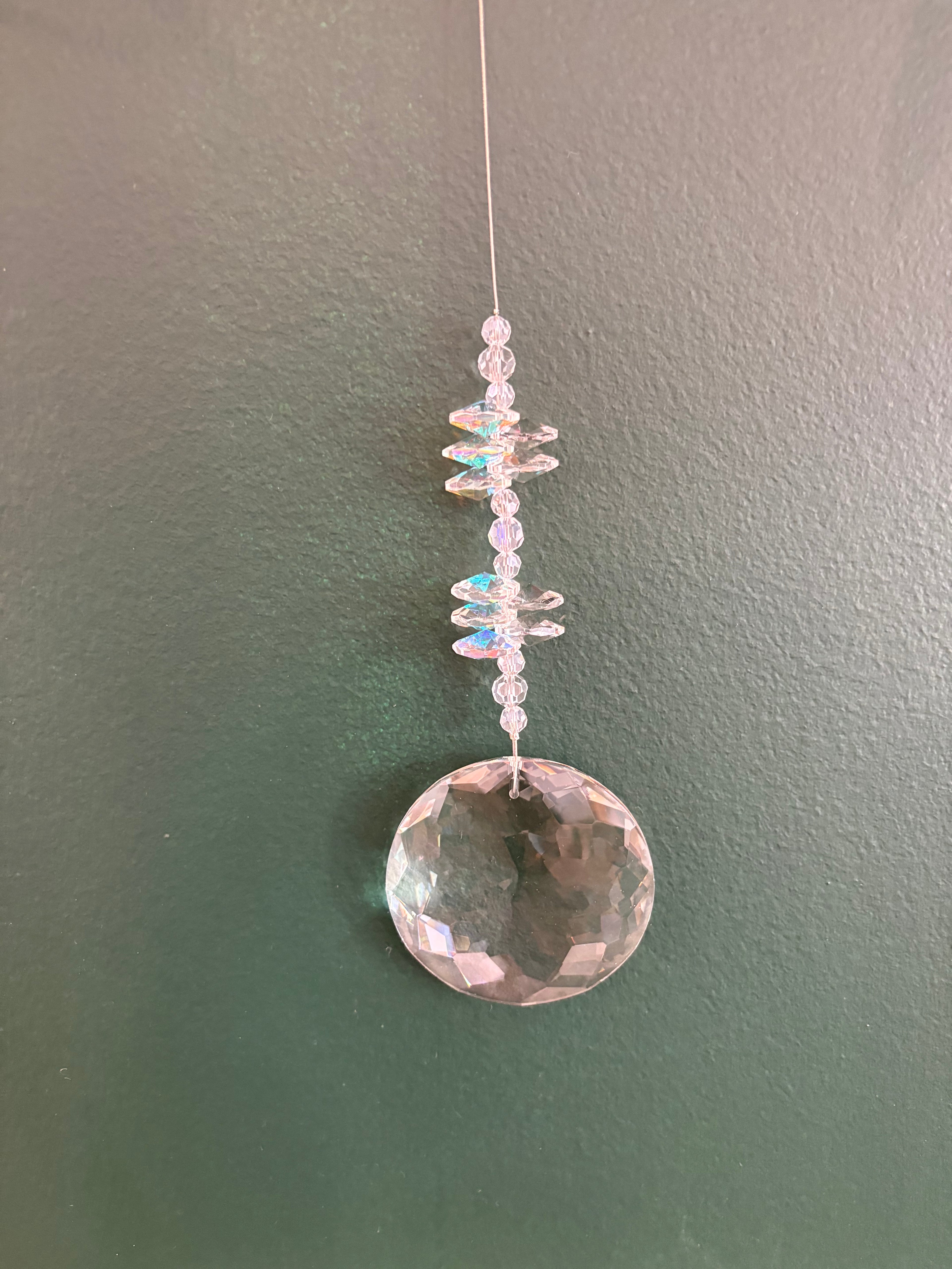 Large Round Crystal Sun Catcher