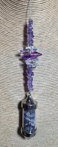 Tube Filled With Crystal Chips Sun Catcher