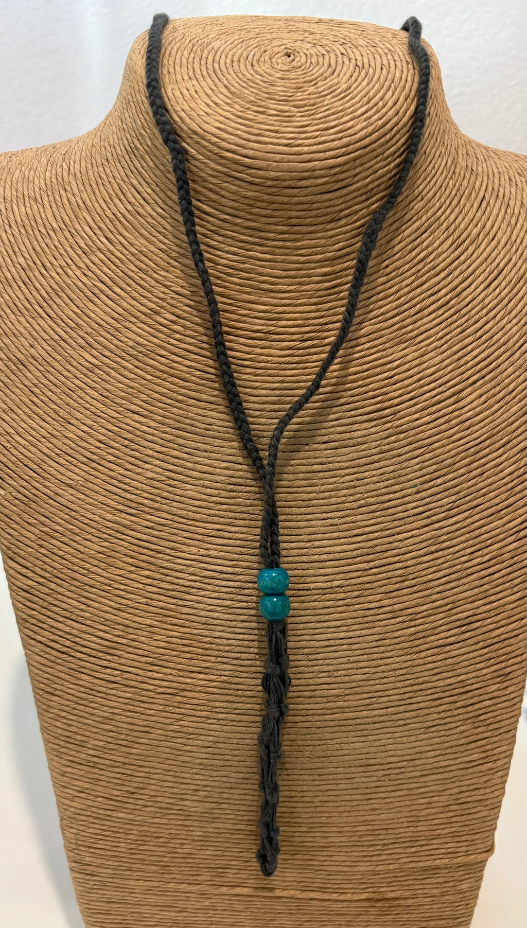 Macrame Crystal Holder Necklace