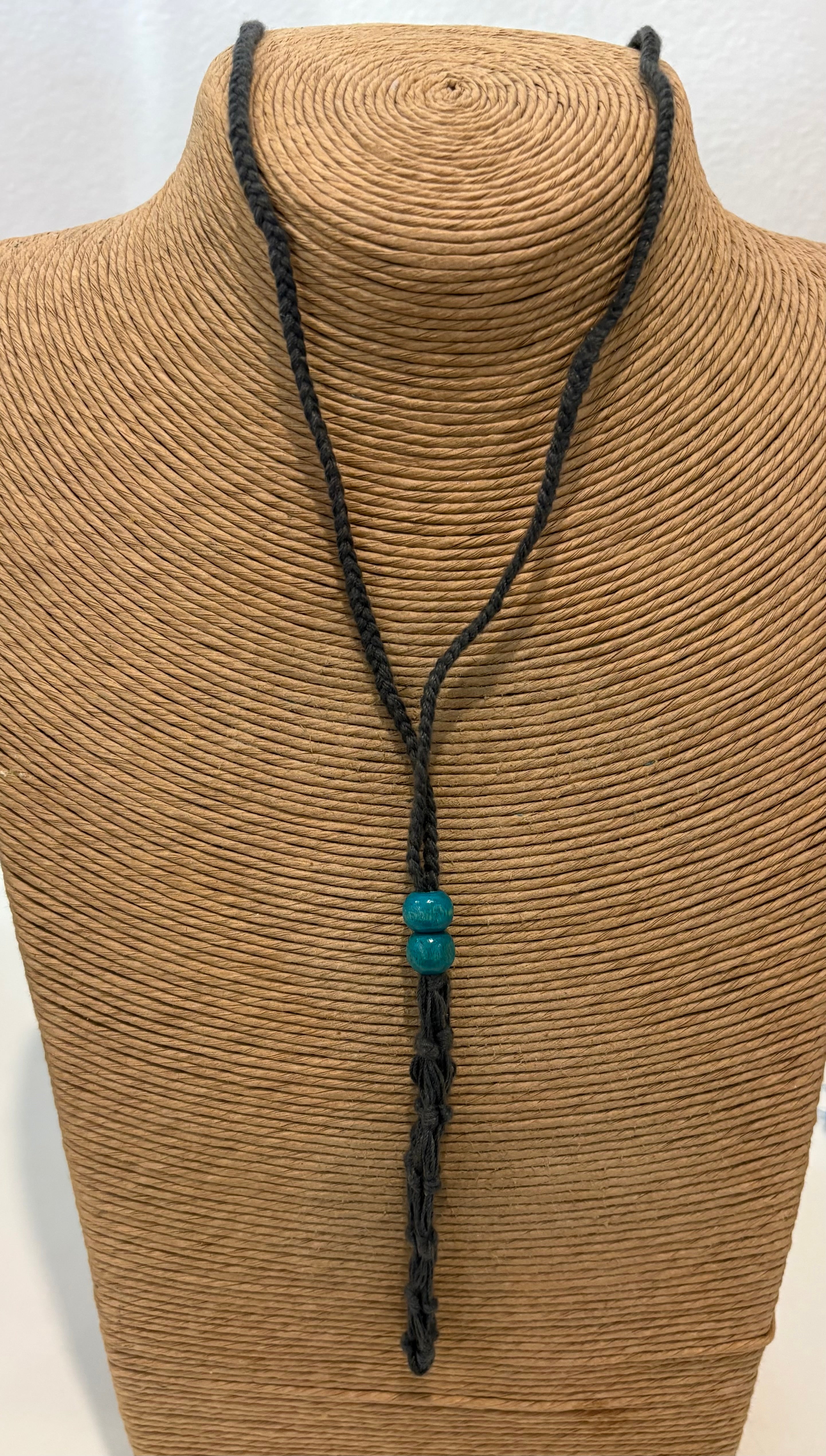 Macrame Crystal Holder Necklace