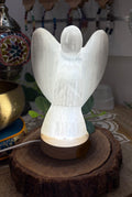 Selenite Angel on LED Base