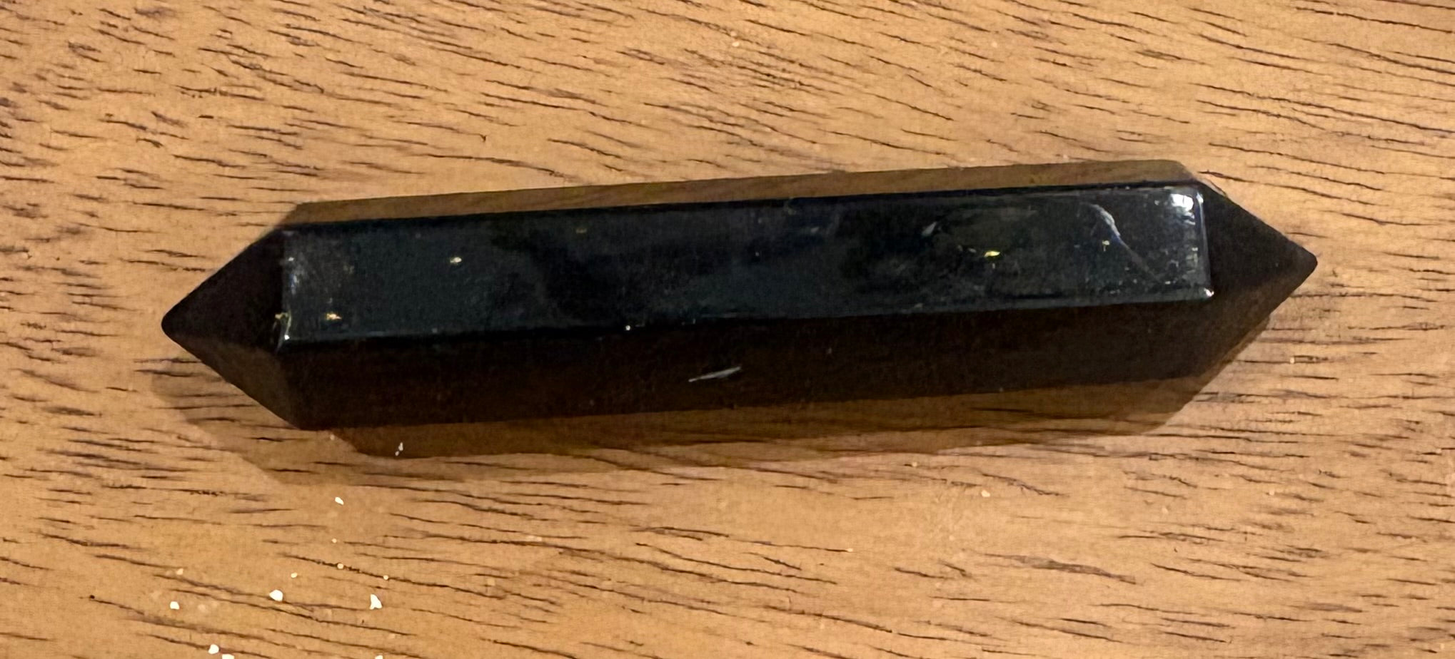Black Tourmaline Double Terminated Point