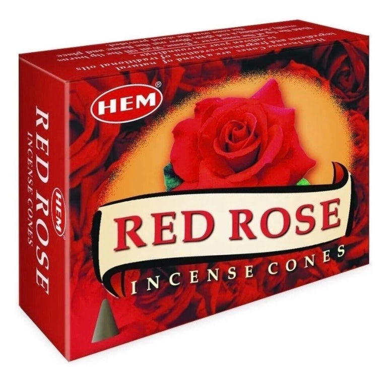 HEM Red Rose Incense Cones