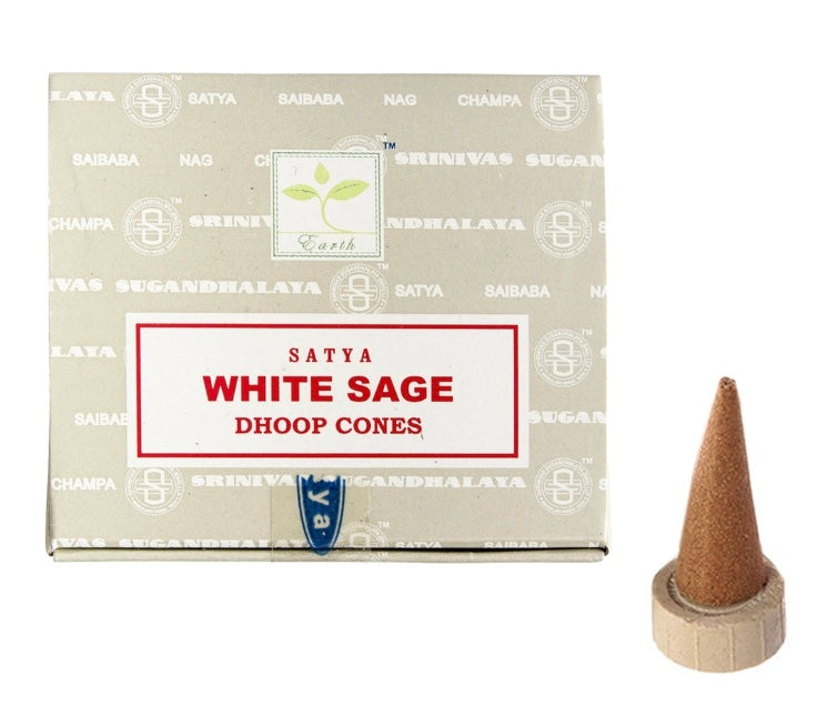 Satya White Sage Dhoop Cones
