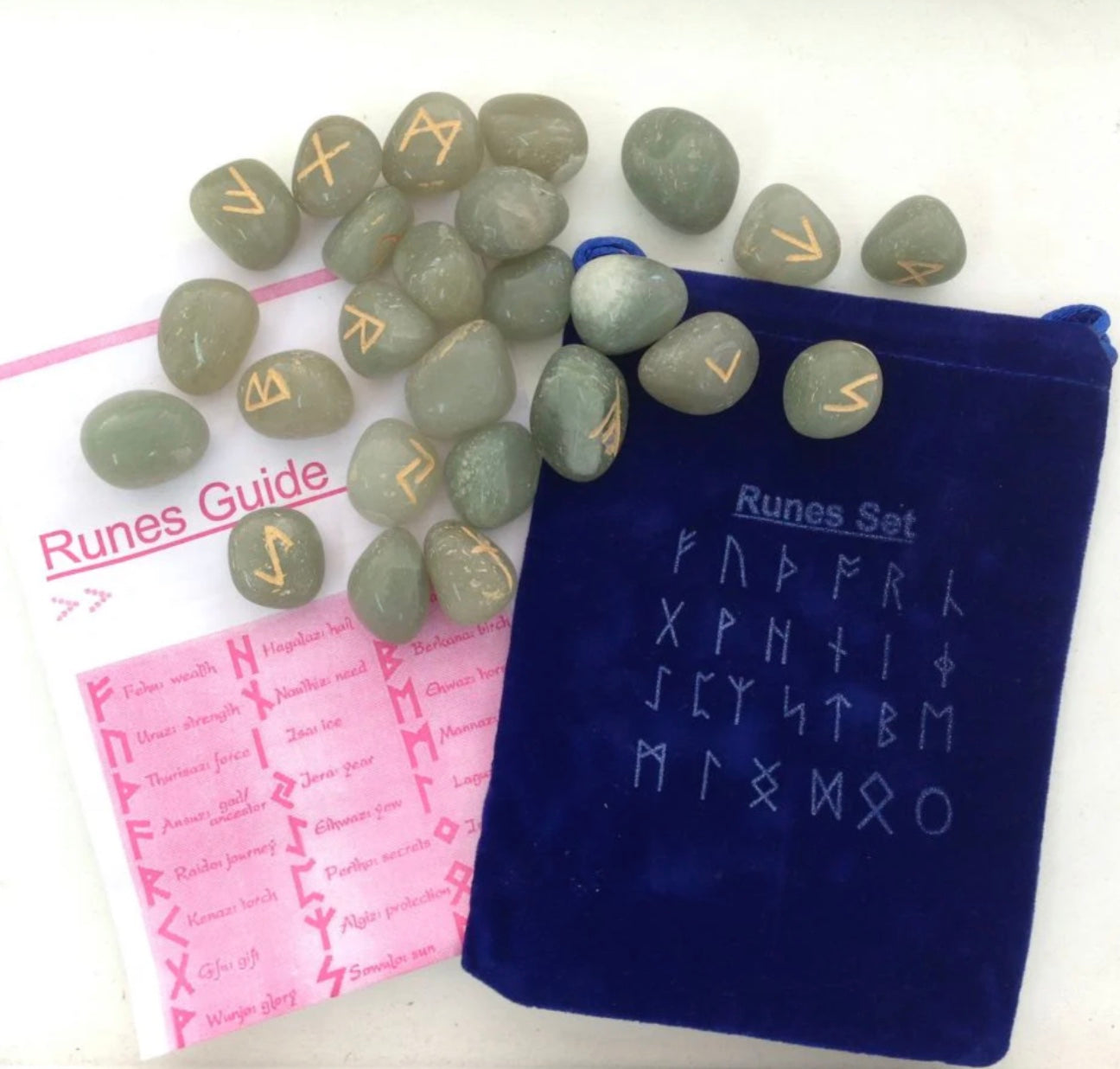 Green Aventurine Runes