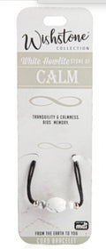 Wishstone White Howlite Cord bracelet
