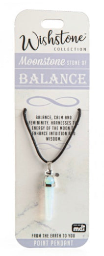 Wishstone Moonstone Point Pendant