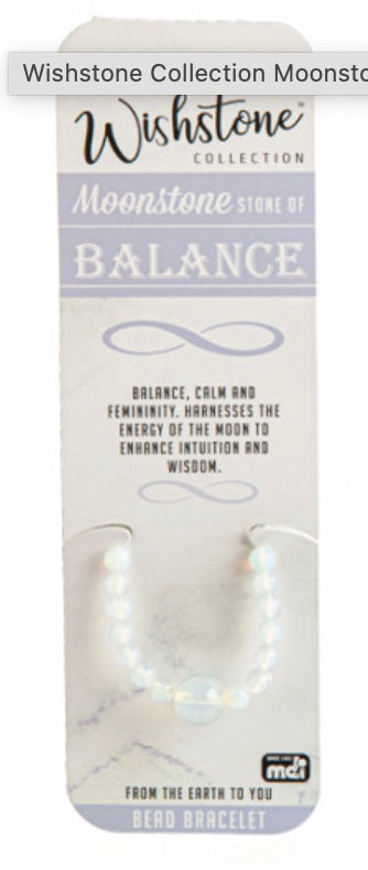 Wishstone Moonstone Bead Bracelet